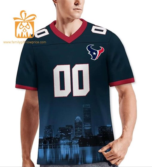 Custom Houston Texans Shirt – Personalize Your Cityscape Football Jersey – Perfect Gift for Fans