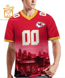 Custom Kansas City Chiefs T Shirt – Personalize Your Cityscape Football Jersey – Perfect Gift for Fans 3