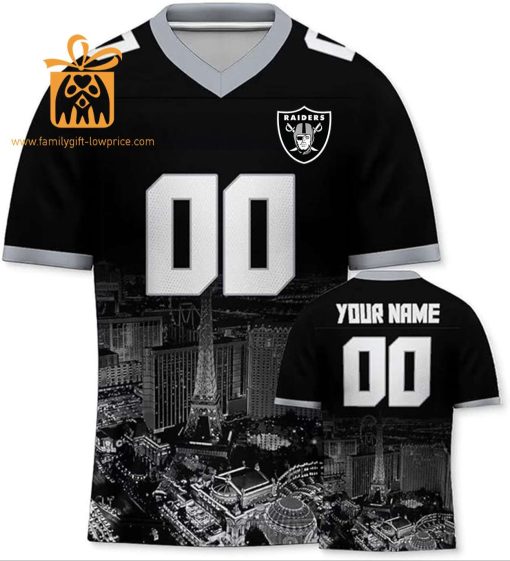 Custom Las Vegas Raiders Shirts – Personalize Your Cityscape Football Jersey – Perfect Gift for Fans