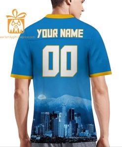 Custom Los Angeles Chargers Shirt – Personalize Your Cityscape Football Jersey – Perfect Gift for Fans 4