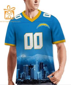 Custom Los Angeles Chargers Shirt – Personalize Your Cityscape Football Jersey – Perfect Gift for Fans 3