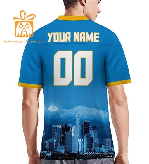 Custom Los Angeles Chargers Shirt – Personalize Your Cityscape Football Jersey – Perfect Gift for Fans