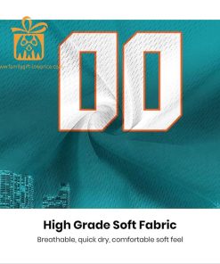 Custom Miami Dolphins Shirt – Personalize Your Cityscape Football Jersey – Perfect Gift for Fans 1