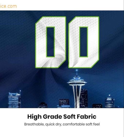 Custom Football Jersey for Seattle Seahawks Fans – Personalize with Your Name & Number on a Cityscape Shirt – Perfect Gift for Men & Women