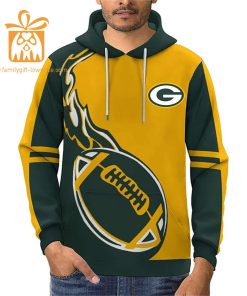 Custom Green Bay Packers Football Jersey Personalized 3D Name Number Hoodies for Fans Gift for Men Women 21