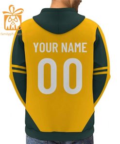 Custom Green Bay Packers Football Jersey Personalized 3D Name Number Hoodies for Fans Gift for Men Women
