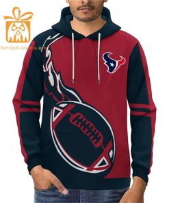 Custom Houston Texans Football Jersey Personalized 3D Name Number Hoodies for Fans Gift for Men Women 2