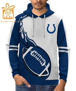 Custom Indianapolis Colts Football Jersey Personalized 3D Name Number Hoodies for Fans Gift for Men Women 12