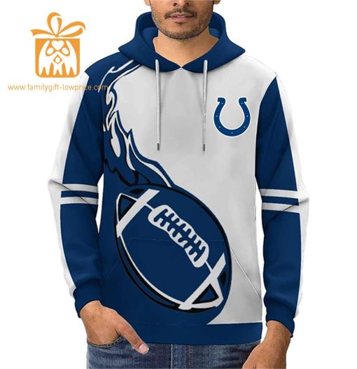 Custom Indianapolis Colts Football Jersey – Personalized 3D Name & Number Hoodies for Fans, Gift for Men Women