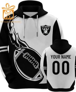 Custom Las Vegas Raiders Football Jersey Personalized 3D Name Number Hoodies for Fans Gift for Men Women 1