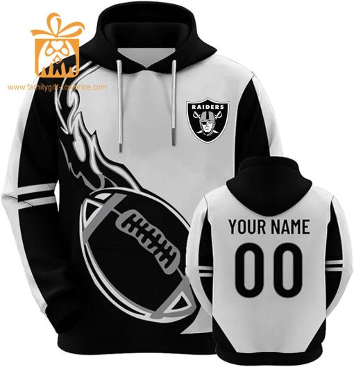 Custom Las Vegas Raiders Football Jersey – Personalized 3D Name & Number Hoodies for Fans, Gift for Men Women