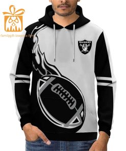 Custom Las Vegas Raiders Football Jersey Personalized 3D Name Number Hoodies for Fans Gift for Men Women 12
