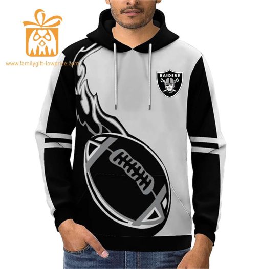 Custom Las Vegas Raiders Football Jersey – Personalized 3D Name & Number Hoodies for Fans, Gift for Men Women