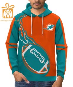 Custom Miami Dolphins Football Jersey Personalized 3D Name Number Hoodies for Fans Gift for Men Women 3