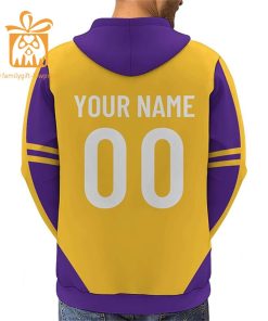 Custom Minnesota Vikings Football Jersey Personalized 3D Name Number Hoodies for Fans Gift for Men Women