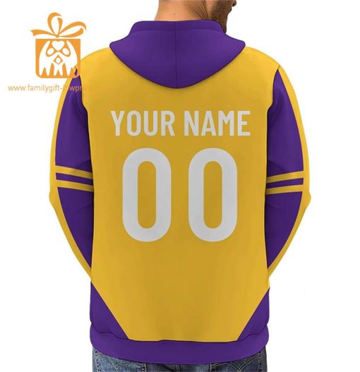 Custom Minnesota Vikings Football Jersey – Personalized 3D Name & Number Hoodies for Fans, Gift for Men Women