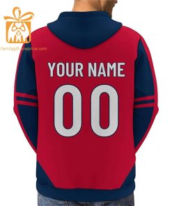 Custom New England Patriots Football Jersey Personalized 3D Name Number Hoodies for Fans Gift for Men Women