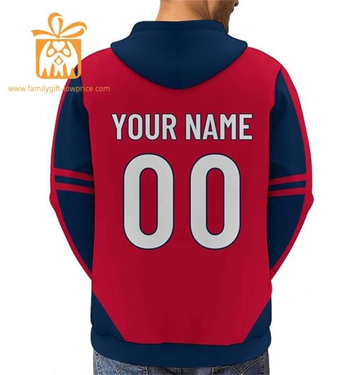 Custom New England Patriots Football Jersey – Personalized 3D Name & Number Hoodies for Fans, Gift for Men Women