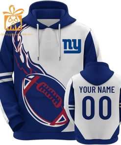 Custom New York Giants Football Jersey Personalized 3D Name Number Hoodies for Fans Gift for Men Women 1