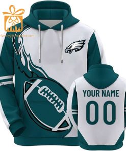 Custom Philadelphia Eagles Football Jersey – Personalized 3D Name & Number Hoodies for Fans, Gift for Men Women