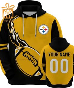 Custom Pittsburgh Steelers Football Jersey – Personalized 3D Name & Number Hoodies for Fans, Gift for Men Women