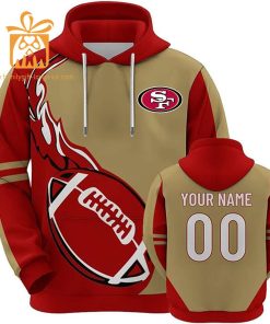 Custom San Francisco 49ers Football Jersey – Personalized 3D Name & Number Hoodies for Fans, Gift for Men Women