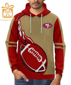 Custom San Francisco 49ers Football Jersey Personalized 3D Name Number Hoodies for Fans Gift for Men Women 3