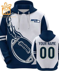 Custom Seattle Seahawks Football Jersey – Personalized 3D Name & Number Hoodies for Fans, Gift for Men Women