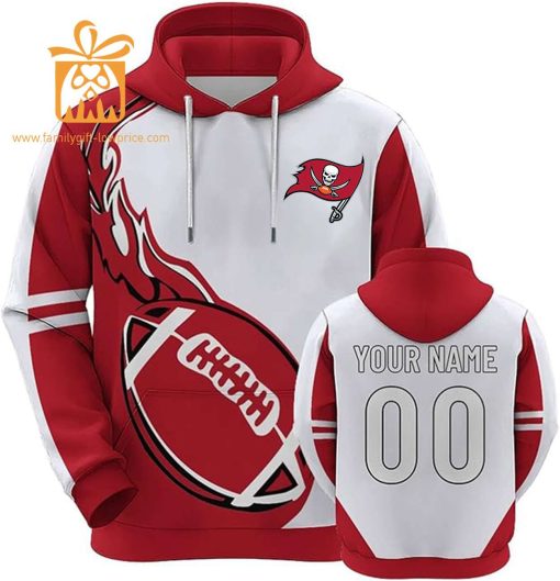 Custom Tampa Bay Buccaneers Football Jersey – Personalized 3D Name & Number Hoodies for Fans, Gift for Men Women
