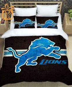 Detroit Lions Bedding Custom Cute Bed Sets with Name & Number, Detroit Lions Gifts 1