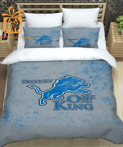 Detroit Lions Bedding Custom Cute Bed Sets with Name & Number, Detroit Lions Gifts 2