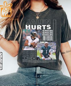 Jalen Hurts Vintage 90s Inspired Tee Unisex Philadelphia Eagles Football Fan Shirt or Exclusive Bootleg Merchandise 3
