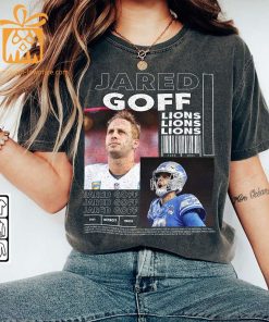 Jared Goff Vintage 90s Inspired Tee Unisex Detroit Lions Football Fan Shirt or Exclusive Bootleg Merchandise 1