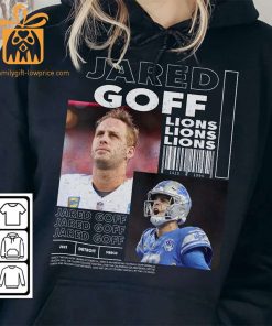 Jared Goff Vintage 90s Inspired Tee Unisex Detroit Lions Football Fan Shirt or Exclusive Bootleg Merchandise 3