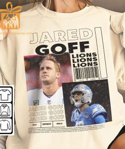 Jared Goff Vintage 90s Inspired Tee Unisex Detroit Lions Football Fan Shirt or Exclusive Bootleg Merchandise 4