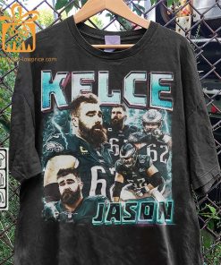 Jason Kelce Philadelphia Shirt 90s Vintage Style American Sport Unisex Gift for Fans Retro Hoodie 2