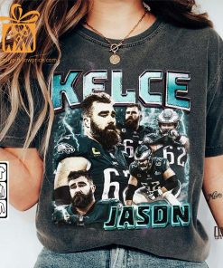 Jason Kelce Philadelphia Shirt 90s Vintage Style American Sport Unisex Gift for Fans Retro Hoodie 4