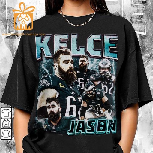 Jason Kelce Philadelphia Shirt – 90s Vintage Style – American Sport Unisex Gift for Fans – Retro Hoodie