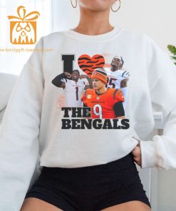 Joe Burrow Jamarr Chase Love Bengals Sweatshirt Tee Higgins NFL Cincinnati Gear Bootleg Joe Shiesty Fan Merchandise