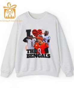 Joe Burrow Jamarr Chase Love Bengals Sweatshirt Tee Higgins NFL Cincinnati Gear Bootleg Joe Shiesty Fan Merchandise 3