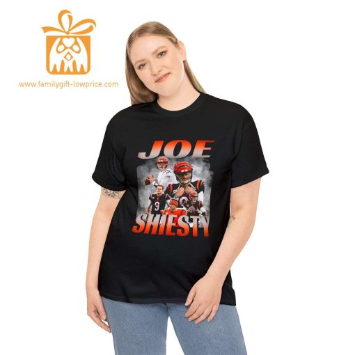 Joe Burrow ‘Joe Shiesty’ T-Shirt – 90s Retro NFL Style – Cincinnati Bengals Vintage Apparel
