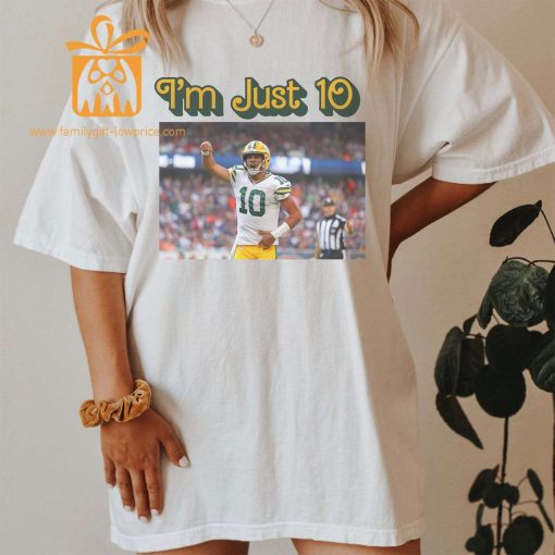 Jordan Love ‘I’m Just 10’ T-Shirt – Funny NFL Parody – Green Bay Packers Fan Gear – Football Ken Style
