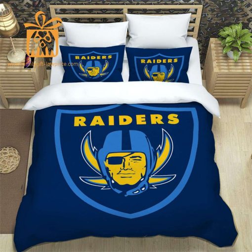 Raiders Bed Set, Custom Cute Bed Sets with Name & Number, Raiders Gifts