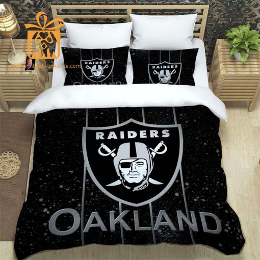 Raiders Bed Set, Custom Cute Bed Sets with Name & Number, Raiders Gifts