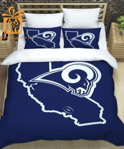 Rams Bedding Set, Custom Cute Bed Sets with Name & Number, LA Rams Gifts 1