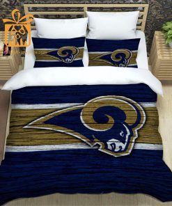 Rams Bedding Set, Custom Cute Bed Sets with Name & Number, LA Rams Gifts 3