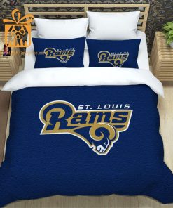 Rams Bedding Set, Custom Cute Bed Sets with Name & Number, LA Rams Gifts 4