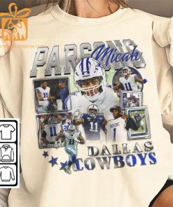 Micah Parson Dallas Cowboys Shirt 90s Vintage Style American Sport Unisex Gift for Fans Retro Hoodie 1