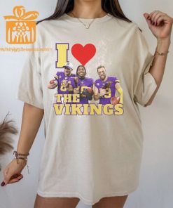 Minnesota Vikings Love T Shirt 90s Vintage NFL Justin Jefferson Kirk Cousins Merch J Jetta Fan Gear 1