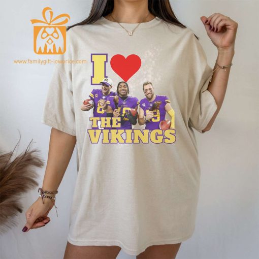 Minnesota Vikings Love T-Shirt – 90s Vintage NFL Justin Jefferson & Kirk Cousins Merch – ‘J Jetta’ Fan Gear